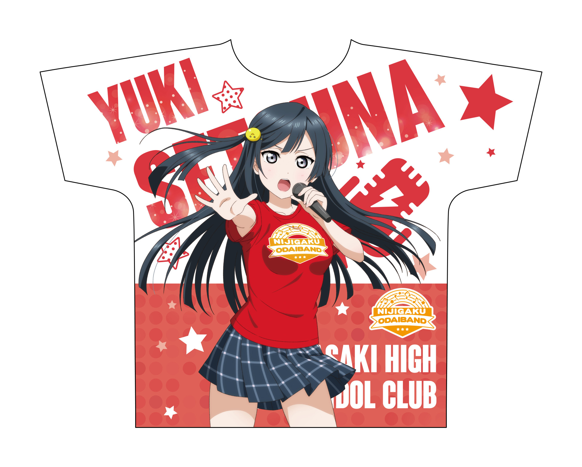 ラブライブ! 虹ヶ咲 優木せつ菜 フルグラフィックTシャツ ODAIBAND ODAIBAゲーマーズより、「ニジガクODAIBANDキャンペーン」最新